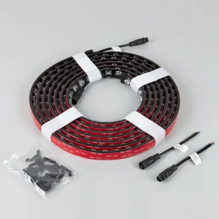 Лента герметичная FLT-PS-A42-BLACK-23mm 24V Warm3000 (21 W/m, IP67, 30deg, 5m) (Arlight, -)