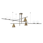 Люстра на штанге Arte Lamp JACOB A7029PL-9BK, 3хE27