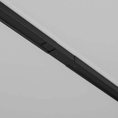 Прямой коннектор питания с вводом питания Unity черный, TRA001CB-11B. TM Maytoni