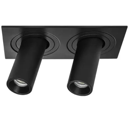 i527274 Светильник INTERO TUBO LED 10W*2 500LM*2 60G ЧЕРНЫЙ 4000K (217527+217274+217274)