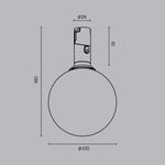 Трековый светильник Luna 3000К 5Вт 220°, TR208-1-5W3K-B. TM Maytoni
