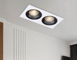 Светильник встраиваемый TN102732/2 WH/BK белый/черный GU5.3 175*92*23