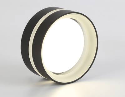 Светильник накладной TN5421 SBK/FR черный песок/белый матовый GX53 IP20 D95*60