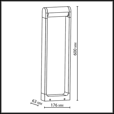 7118/12GL NATURE ODL25 667 светильник коричневый/металл IP65 LED 12W 900Лм 3000K 120° 220-240V TWINSET