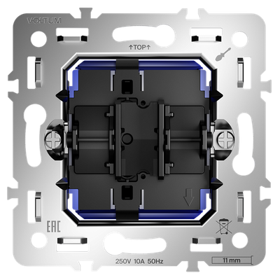 VLS0106M Механизм выключателя с самовозвратом одноклавишного 10А, S70. (ТМ Maytoni)