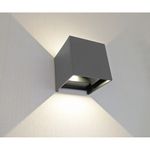 08585,16(3000K) Светильник Куб темно-серый w10*10 h10 Led 6W (3000K) IP65