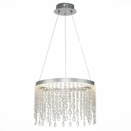 SL6201.103.24 Люстра подвесная ST-Luce Серебристый/Прозрачный LED 1*24W 3000K/4000K/6000K