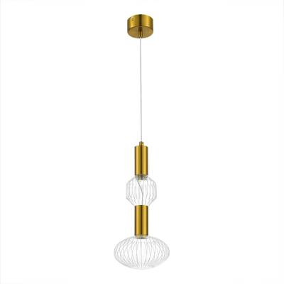 SL6117.223.02 Светильник подвесной ST-Luce Латунь/Золотой, Прозрачный LED 2*3W 3000K