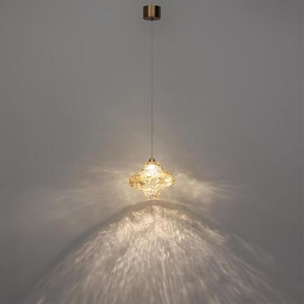 5108/3L L-VISION  ODL26 антич.бронза/янтарный металл/стекло Подвес LED x 3W 4000K ORDI