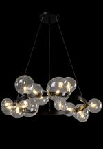 Люстра Crystal Lux AGATA SP15 V2 BLACK/TRANSPARENTE 0032/315