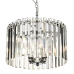Citilux Джейн CL306141 Хрустальная подвесная люстра Хром