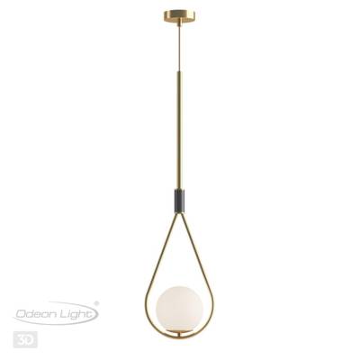 4810/1 PENDANT ODL21 493 золтой/черный/белый Подвес E14 1*40W FLARI