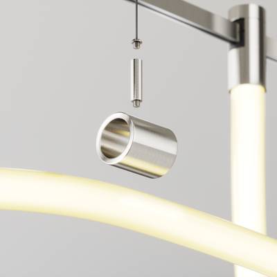 Потолочный коннектор с тросовым подвесом Tau в шинопровод Flarity платина TRA154CSW-1PT. TM Maytoni