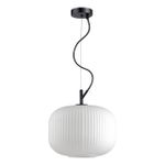 4754/1 PENDANT ODL21 489 белый/черный Подвес E27 60W ROOFI