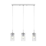 8102/3A COMFI LN25 хром/прозрачный металл/металл Подвес Е14 3*40W 220V ISHA