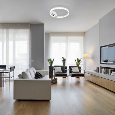 Умный потолочный светильник Eurosvet Luminari 90247/3 90247/3 белый/хром Smart