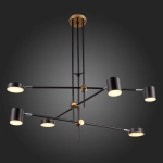 SL1604.432.06 Светильник потолочный ST-Luce Черный, Латунь/Черный LED 6*5W 3000K