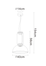 Подвесной светильник Divinare TRUMPET 1242/06 SP-18, 1хLED