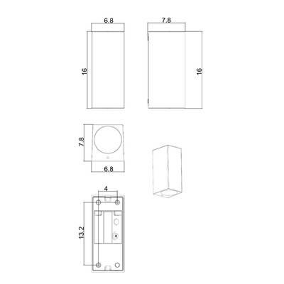 Фасадный светильник Arte Lamp ARTEFACT A3404AL-2BK, 2хGU10