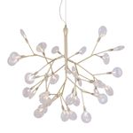 Светильник подвесной Crystal Lux EVITA SP36 GOLD/TRANSPARENT 1692/236