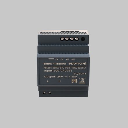 Блок питания PSL016 24В 100Вт IP20 821017. TM Maytoni