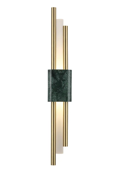Бра Crystal Lux CARTA AP6W LED GREEN/BRASS 0340/401