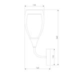 Настенный светильник 50285/1 хром, E14х1