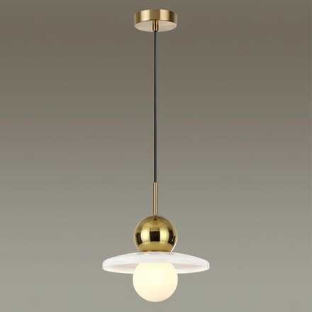 5014/1B MODERN ODL23 295 золотой/белый/белый матовый металл/стекло Подвес G9 LED 5W HATTY