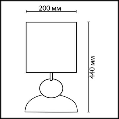 8127/1T COMFI LN25 000 коричневый/черный, керамика/текстиль Настольная лампа E27 1*60W 220V OVONA