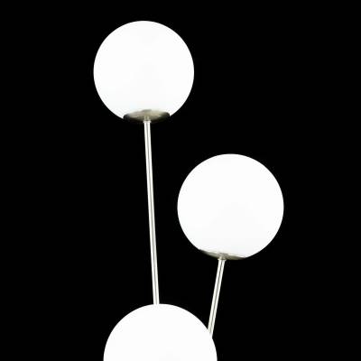 CL102934 Томми Хром Мат.+ Белый Св-к Торшер