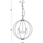 Подвесная люстра Arte Lamp CASTULA A7013SP-6BK, 6хE14