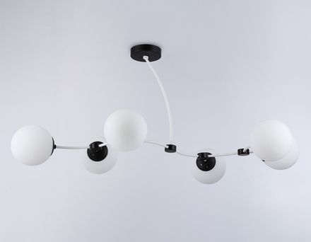 Подвесной светильник TR2552/6 WH/BK белый/черный E27/6 max 60W 1160*600*450