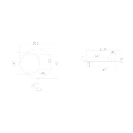 Настенный светильник Arte Lamp SYRMA A2213AP-2BK, 1хLED
