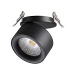 358783 SPOT NT21 458 черный Светильник встраиваемый светодиодный IP20 LED 25W 4000K 2200Лм 100-265V GRODA