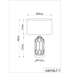Декоративная настольная лампа Arte Lamp REVATI A4016LT-1WH, 1хE27