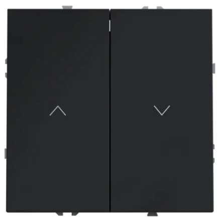 VLS020707 Выключатель встраиваемый VOLTUM S70 для жалюзи 10А, (графит). (ТМ Maytoni)