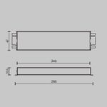 Источник напряжения Triac 24В 150Вт IP 67, 734003. TM Maytoni