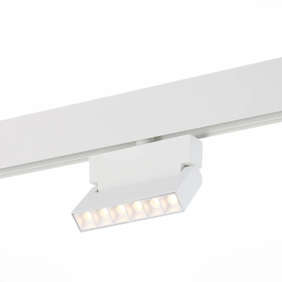 ST362.536.06 Магнитный трековый светильник белый LED 1*6W 3000K 532Lm Ra>80 36° IP20 L120xW22xH134 48V