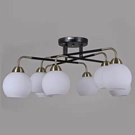 IL0252-8CSQ-79 BK AB светильник потолочный ILLUMICO, E27х8