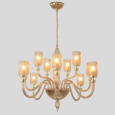 Люстра Crystal Lux SILVESTRO SP12 AMBER 2971/312