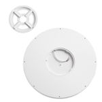 7661/32L MITRA LED SN 56 Светильник пластик/белый LED 32Вт 3000/4000K D400 IP40 OMEGA WHITE