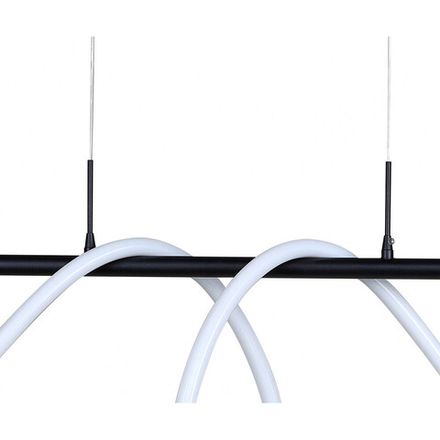 08041,19(4000K) Подвес диммируемый Далия черный w135*20 h150 Led 72W (4000К) с пультом ДУ