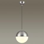 4959/1A PENDANT ODL22 345 мат.никель/металл/белый/стекло Подвес E27 1*40W PINGA