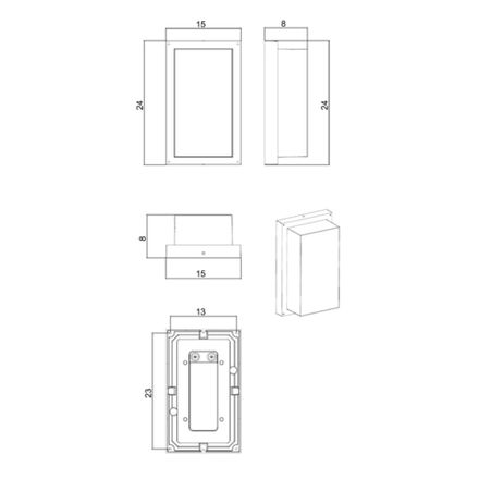 Уличный настенный светильник Arte Lamp MENKAR A1331AL-1BK, 1хLED