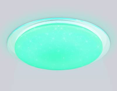 Светильник светодиодный RGB с пультом FZ770 WH белый IP20 42W 3000-6500K+RGB 450*55 (ПДУ ИК)
