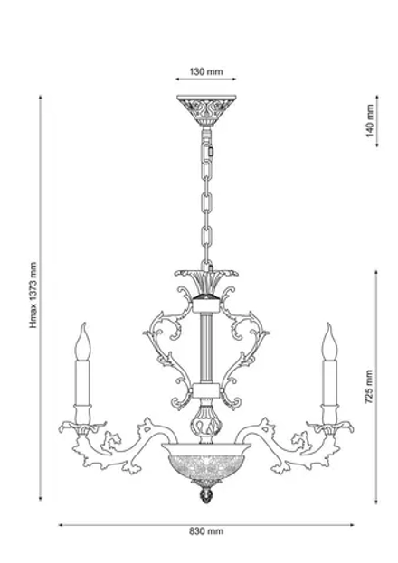 Люстра Lucia Tucci FIRENZE 1780.15.3 antique gold