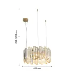 Подвесная люстра Steg 4484-4P, 4*E14*60W. ТМ F-Promo