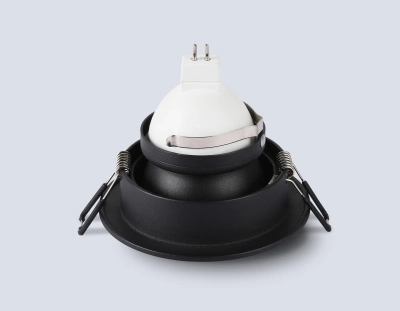 Светильник встраиваемый TN102824 BK/BK черный/черный GU5.3 D92*50
