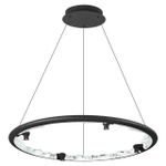 7001/55L HIGHTECH ODL25 253 Подвесной светильник черный ice crack/акрил разд. Вкл. с ПДУ IP20 LED 55W 1873Лм 3000/4000/5700K CRI &gt; 90 CAYON