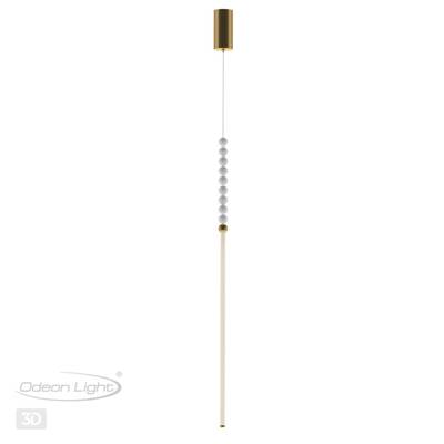 6639/12L HIGHTECH ODL25 293 металл/античная бронза/белые бусы из акрила Подвесной светильник IP 20 LED 12W 720Лм 3500K 220V MONELLA